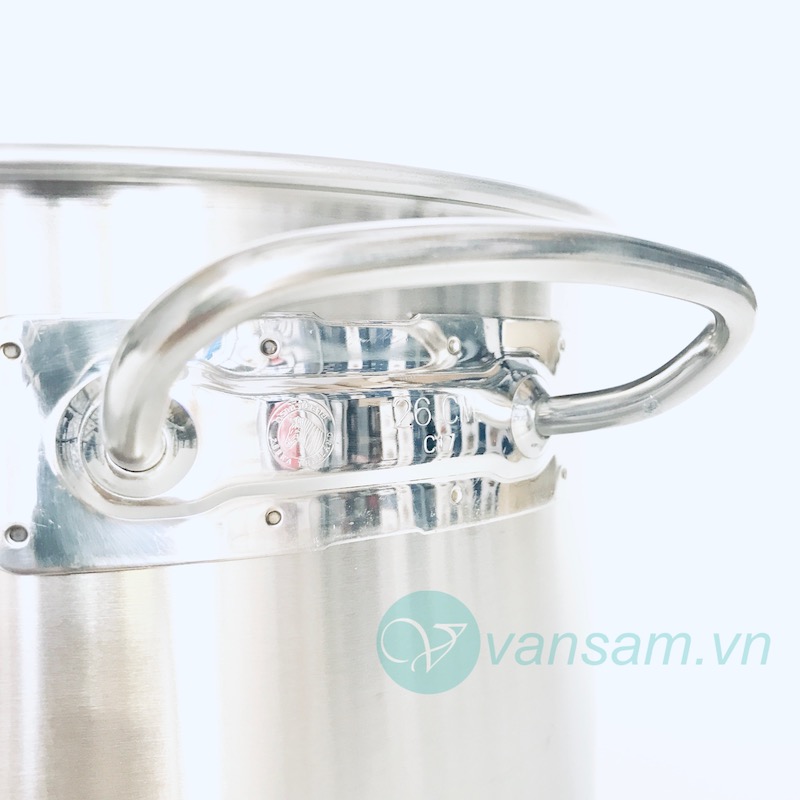 Nồi 3 đáy inox 304 Zebra 26cmx18cm nắp kiếng 9.5 lít - Ảnh 3