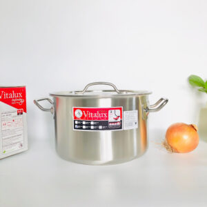 Nồi Inox 304 Zebra 3 đáy nắp Inox 24x15cm 6.5L 171344