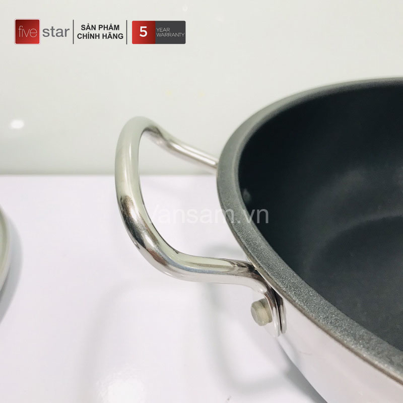 Nồi inox chống dính 3 đáy Fivestar 20cm - Ảnh 4