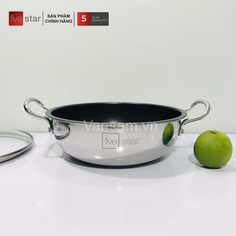 Nồi inox chống dính 3 đáy Fivestar 20cm - Ảnh 3