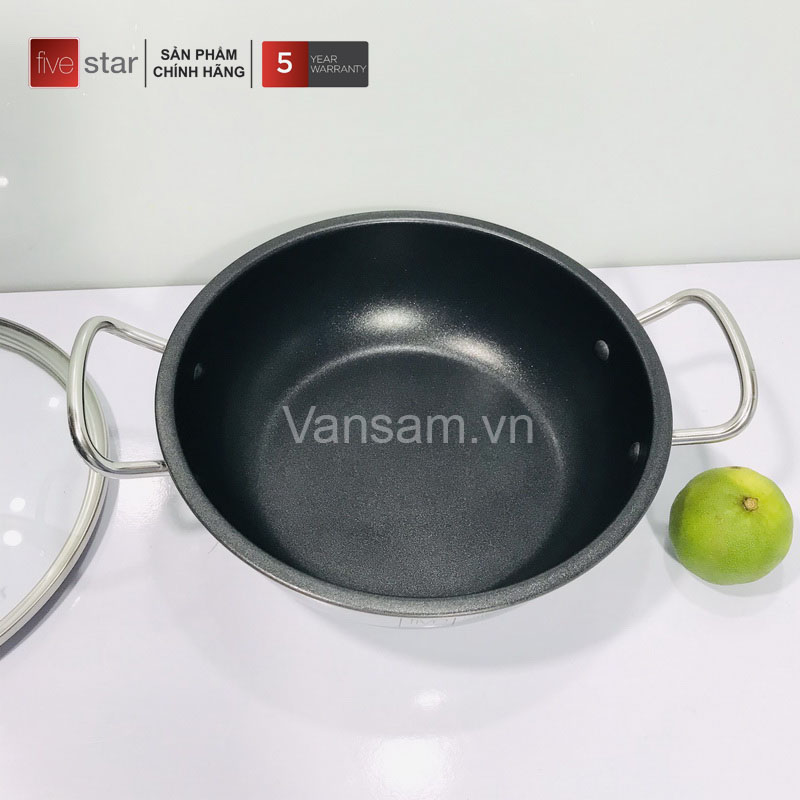 Nồi inox chống dính 3 đáy Fivestar 20cm - Ảnh 6