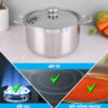 Nồi Inox 3 Đáy Fivestar 28cm