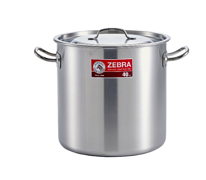 Nồi hầm Inox 304 Zebra 1 đáy 40x40cm 50L 171040