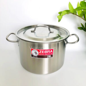 Nồi inox 304 nguyên khối Zebra 28cm x 20cm - Sản xuất tại Thái Lan 171128