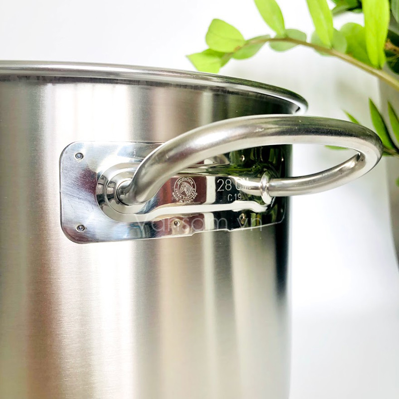 Nồi inox 304 nguyên khối Zebra 28cm x 20cm - Sản xuất tại Thái Lan 171128 - Ảnh 4