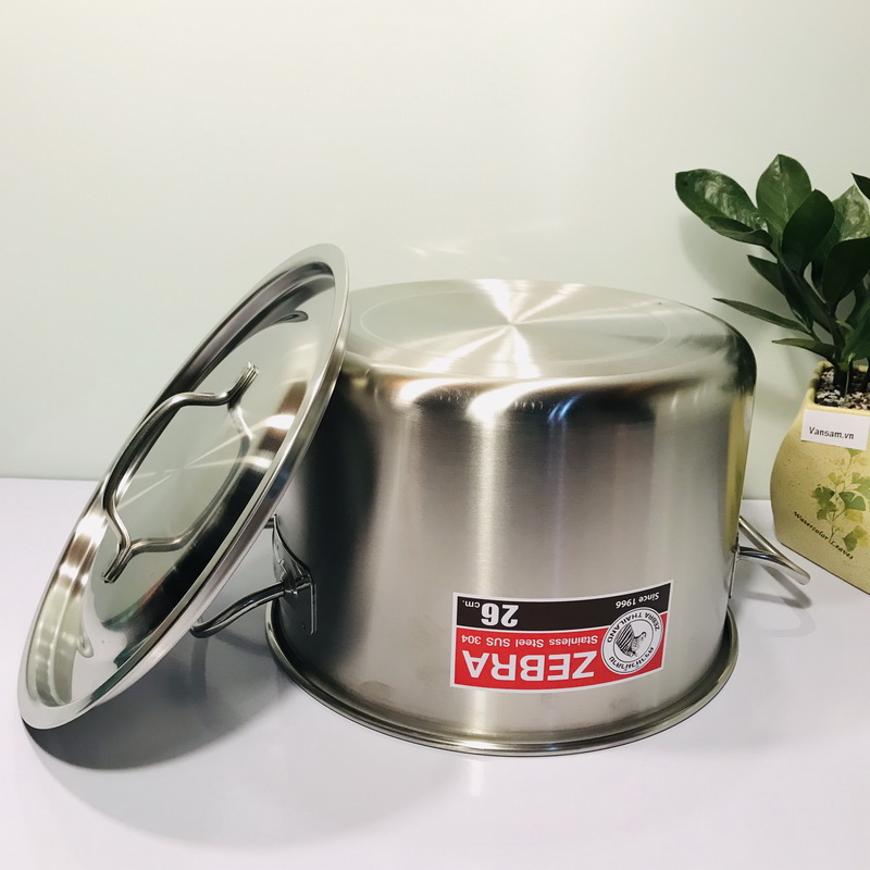 Nồi inox 304 nguyên khối Zebra 26cm*18cm - Sản xuất tại Thái Lan 171126 - Ảnh 5