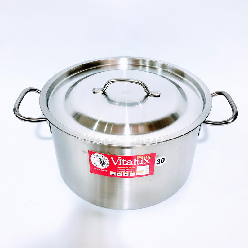 Nồi 3 đáy inox 304 Zebra plus 30cmx18cm 12.5 lít 171312 - Ảnh 2