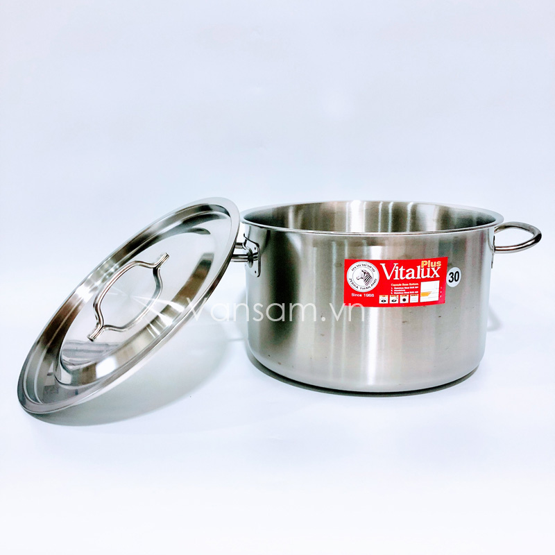 Nồi 3 đáy inox 304 Zebra plus 30cmx18cm 12.5 lít 171312 - Ảnh 5