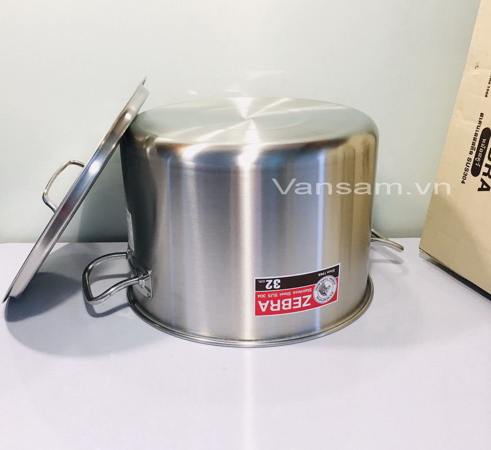 Nồi inox 304 đúc nguyên khối Zebra 32cm - Sản xuất tại Thái Lan 171132 - Ảnh 6