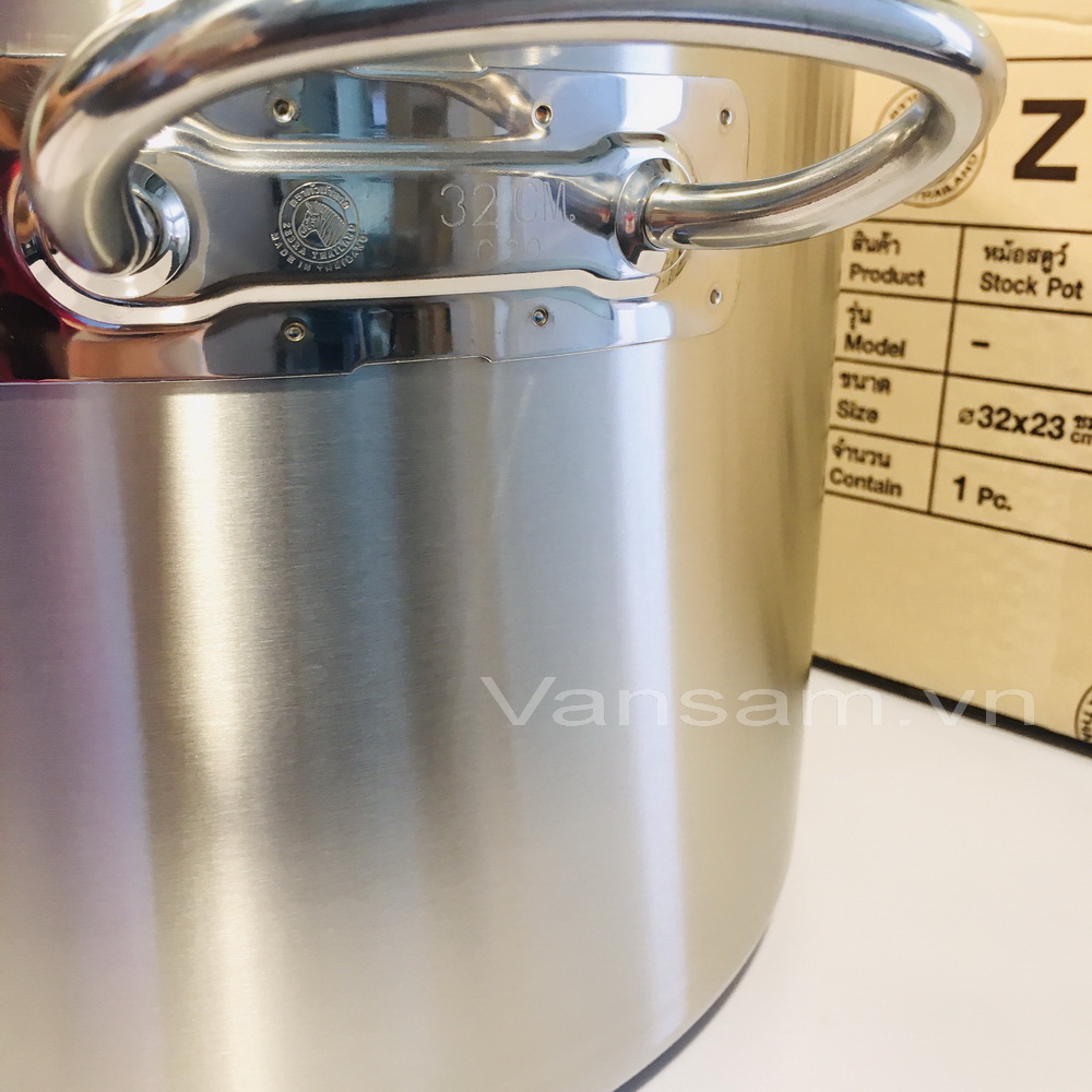 Nồi inox 304 đúc nguyên khối Zebra 32cm - Sản xuất tại Thái Lan 171132 - Ảnh 7