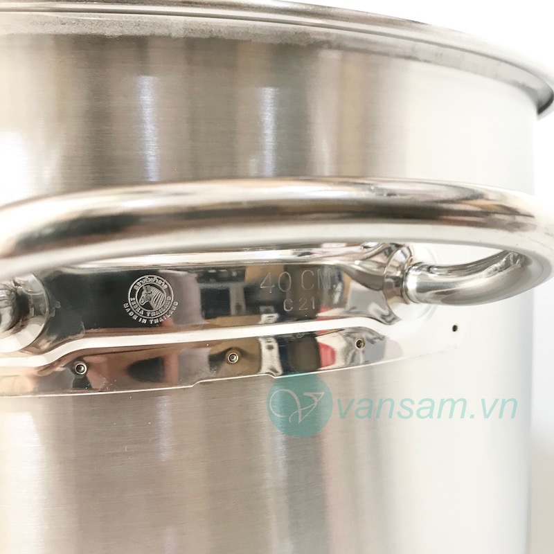 Nồi hầm Inox 304 Zebra 1 đáy 40x40cm 50L 171040 - Ảnh 5