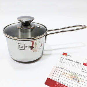 Nồi tay cầm 3 đáy inox Fivestar 14cm