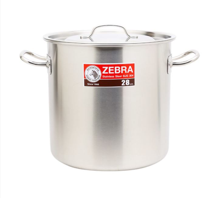 Nồi inox 304 thân cao Zebra 28cm*28cm - Sản xuất tại Thái Lan 171028
