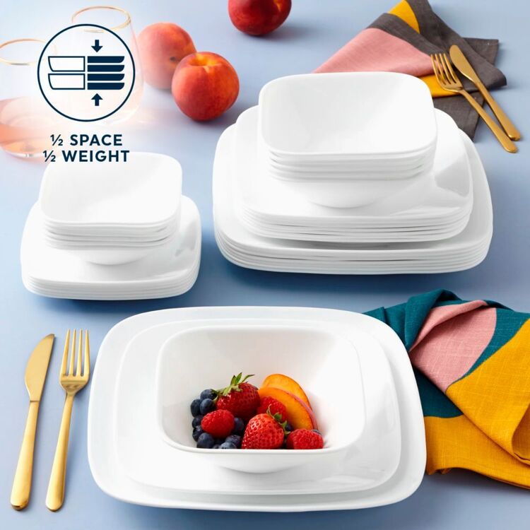 Tô vuông Corelle Winter Frost White 2310-N-LP - Made in USA - Ảnh 5