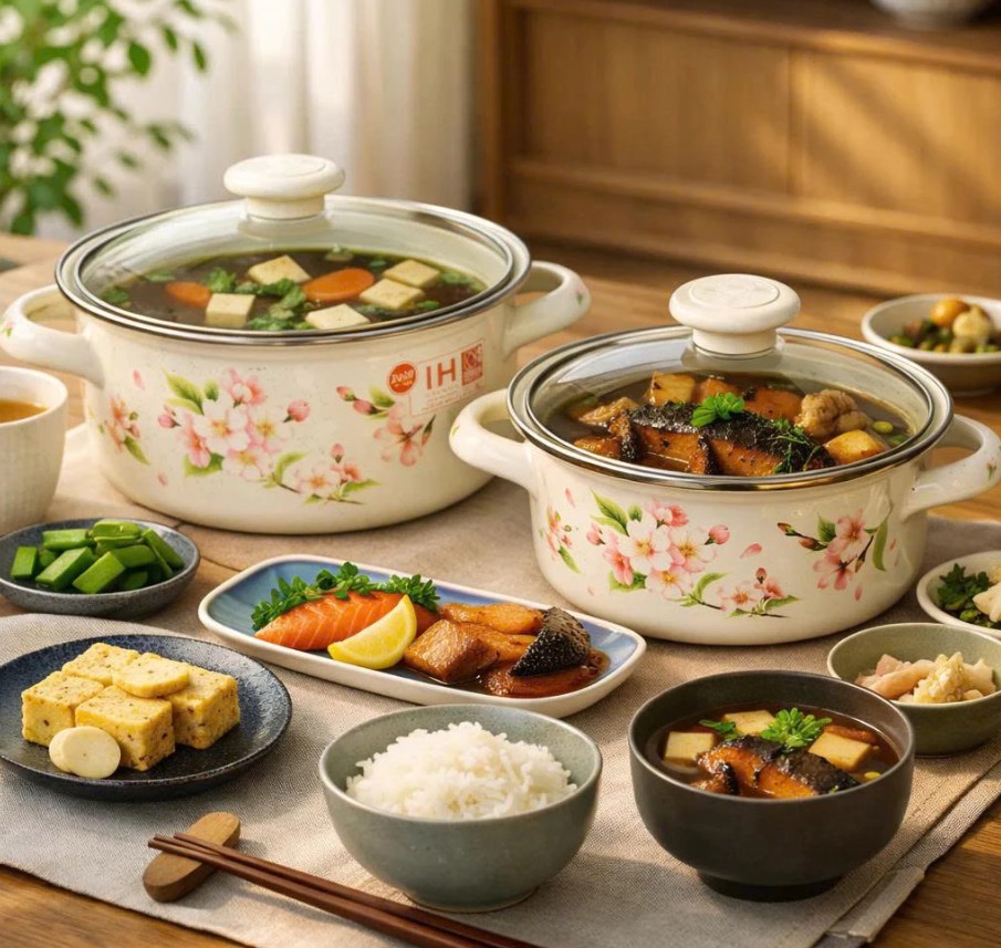 Nồi tráng men Fujihoro Nhật Bản SYM-22G