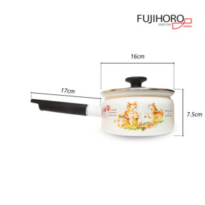 Alternative view of Nồi tay cầm tráng men Fujihoro Nhật Bản KIT-300G