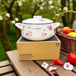 Alternative view of Bộ nồi tráng men Fujihoro Nhật Bản MCPV-1620SW