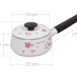 Alternative view of Nồi tay cầm tráng men Fujihoro Nhật Bản MCPV-16S