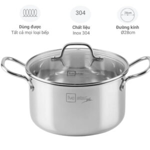 Alternative view of Nồi 3 lớp inox 304 Fivestar 28cm